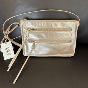 New HOBO Mission Crossbody Leather Bag Blush